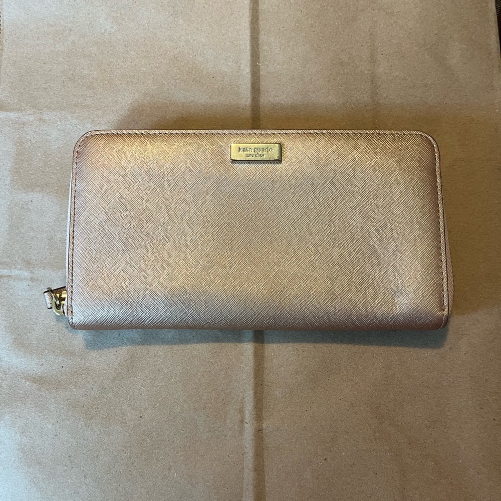 Kate Spade rose gold wallet